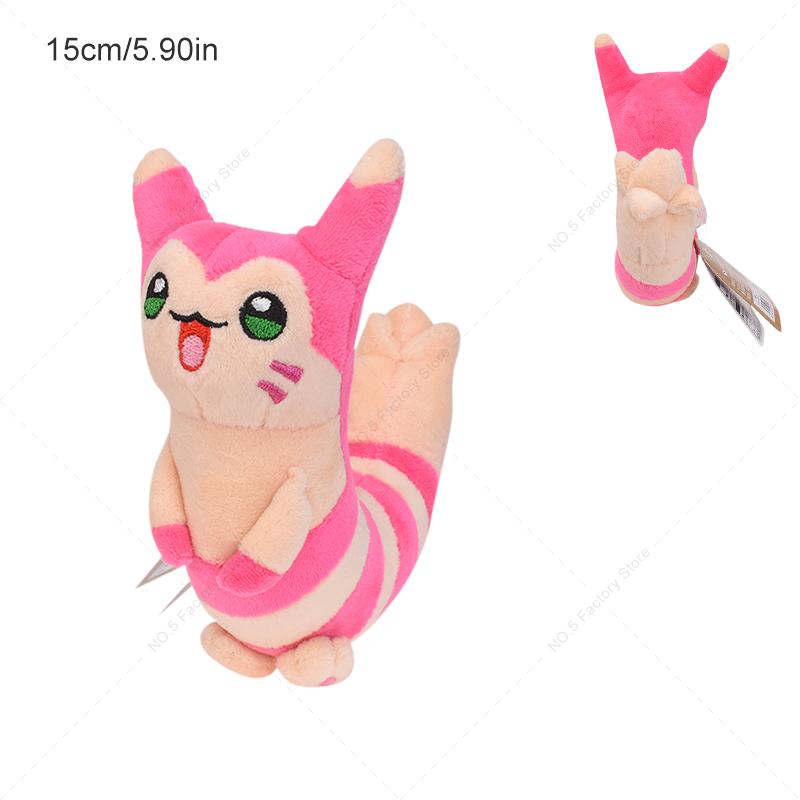 Pokemon Plush Toy Fit Mewtwo Litwick Cubone Bidoof Furret Lugia Mew Caterpie Gyarados Soft Stuffed Doll Room Decoration Gifts