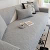 Blue Washed Cotton Sofa Cushion Solid Color Anti Slip Jacquard Couch Cover Beige Modern All-season Universal Cover Cloth Towel