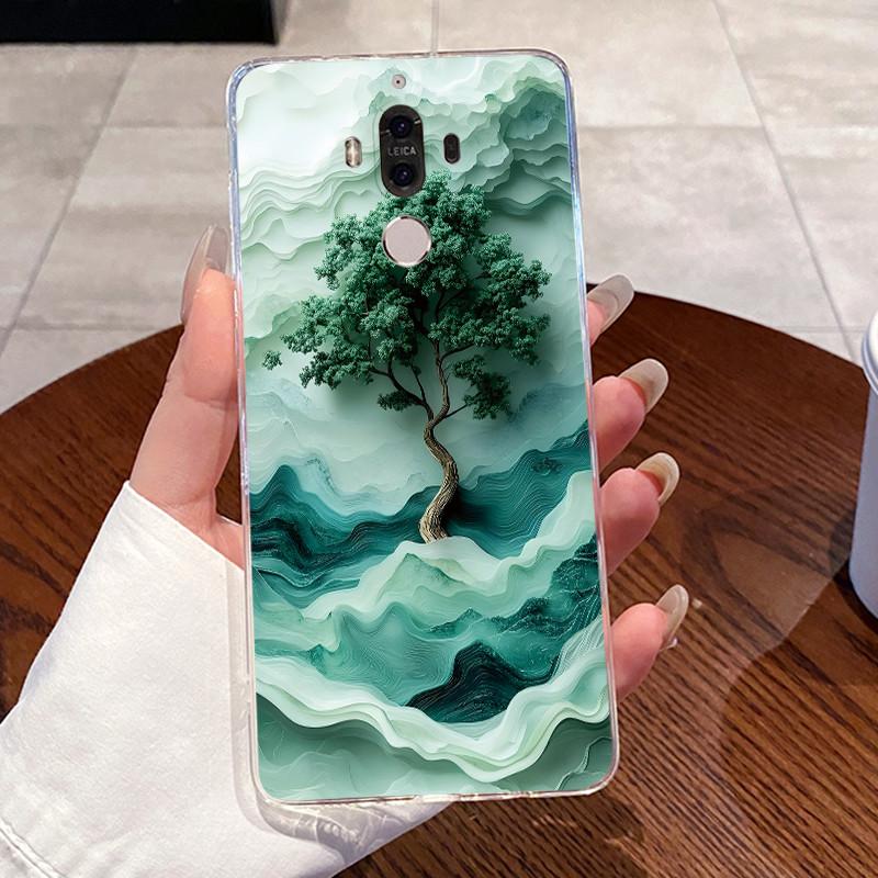Jelly Casing For Huawei Mate 9 Coque Funda Clear Silicone Soft TPU Back Cover Cute Cat Rabbit Heart Protective Case Capa