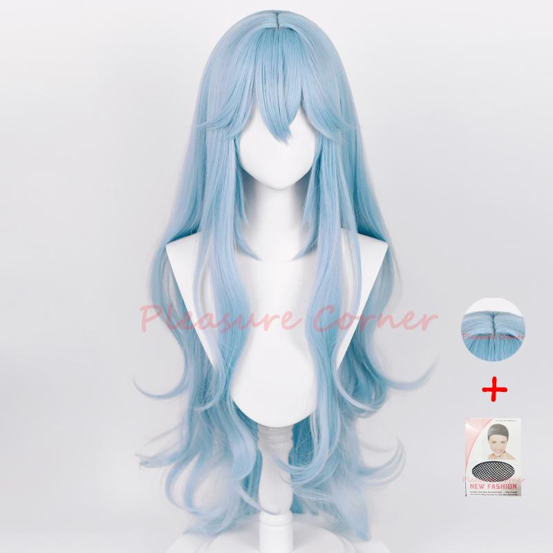 Новый парик для косплея Рей Аянами EVA Косплей Женский Длинный Синий Парик Аниме EVA Косплей Парики Термостойкий Синтетический Предварительно Уложенный Парик Normal Volume