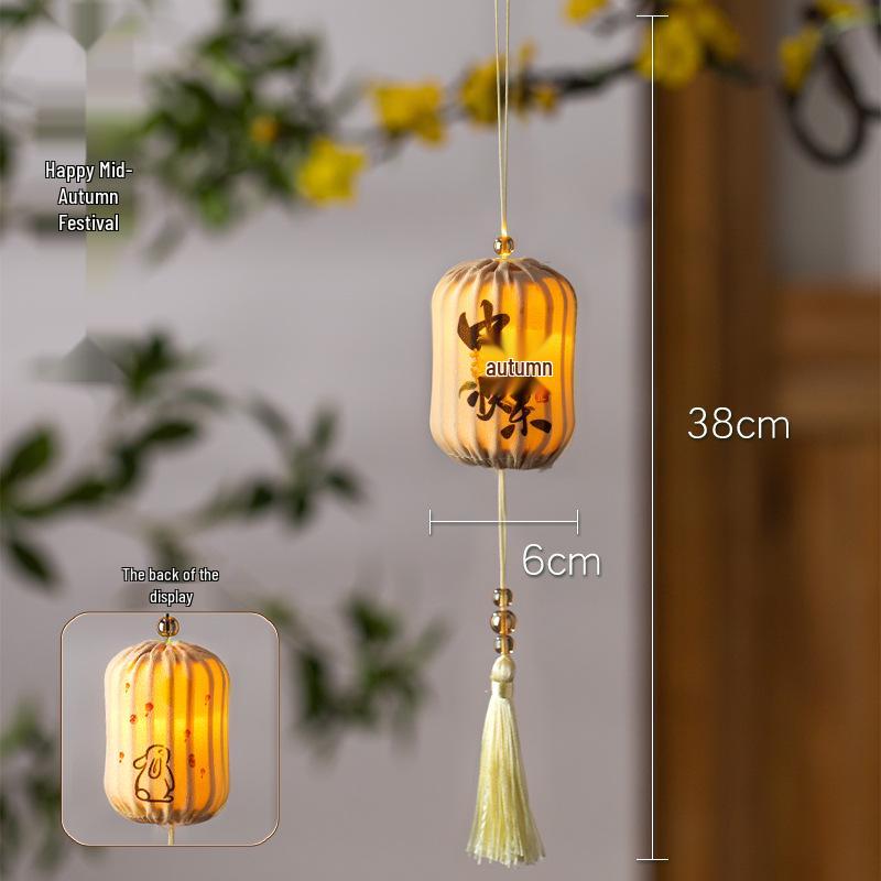 

2025 Outdoor Waterproof Ancient-Style Flower Lanterns - Mid-Autumn & National Day Tree Decor Creative Hanging Ornaments