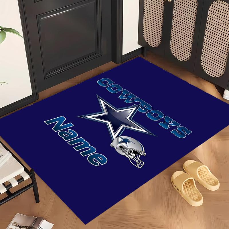 Dallas Cowboys (1) Personalized Name Office Carpet Stylish Decor for Living Room Bedroom Kitchen