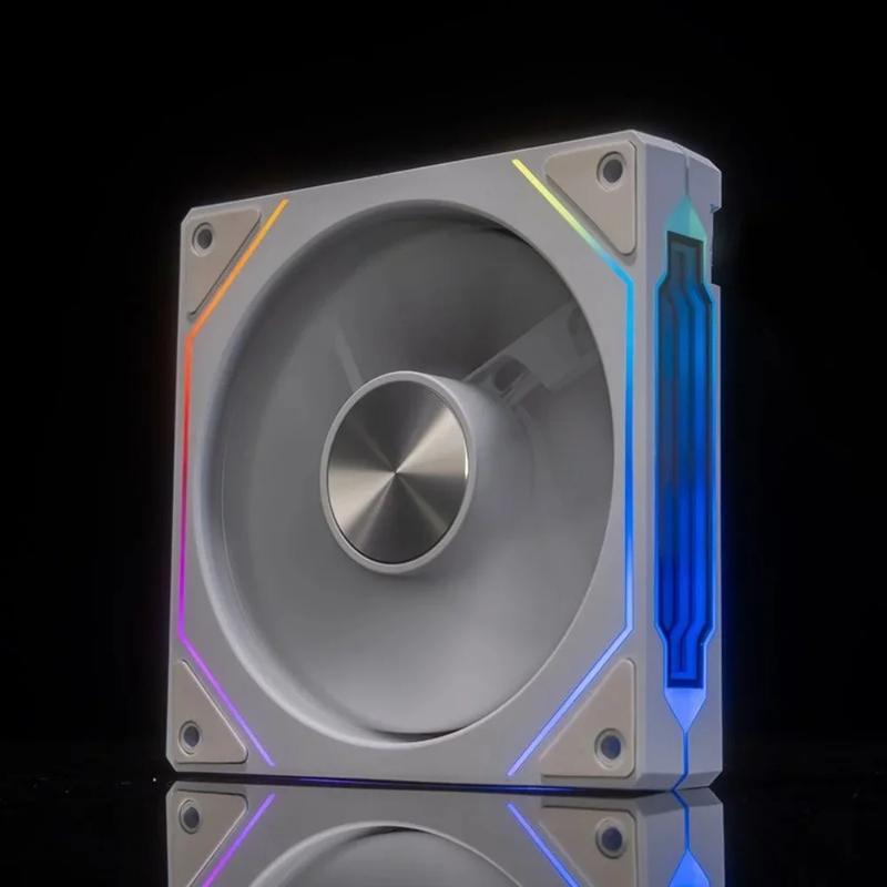 Prism 4RS ARGB CPU Case Fan 120mm Infinity Mirror Design 5V 3PIN Motherboard Lighting Sync 4PIN PWM 800-1800RPM Case Cooler Fan Black Forward