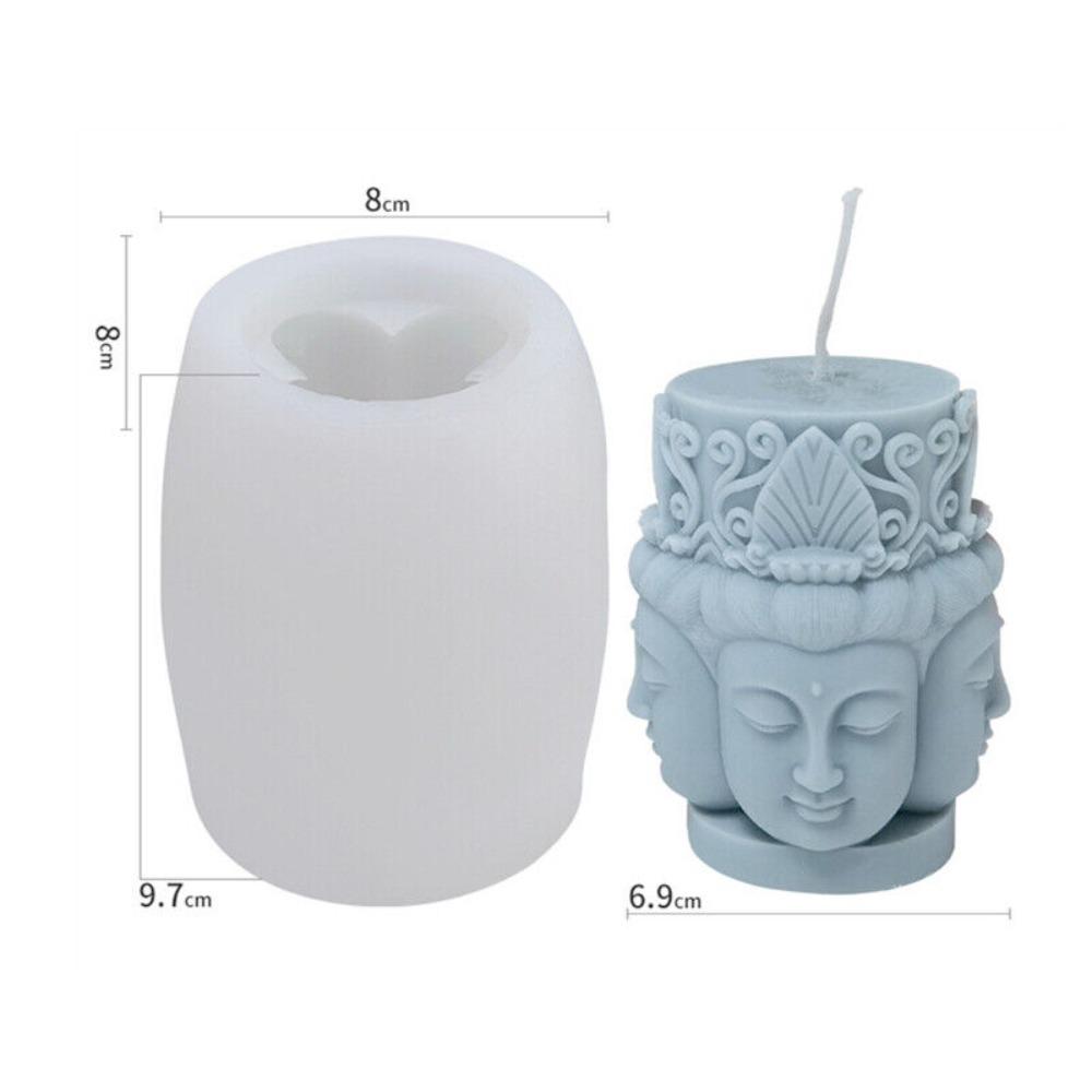 

Buddha Statue Baking Mould Gypsum Soap Candle Mould New Silicone Mold B