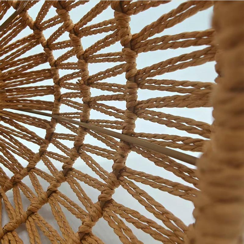 Natural Bamboo Ceiling Chandelier Hanging Lamp Handmade Rattan Fixture Weaving Home Living Room Decor Ceiling Pendant Light