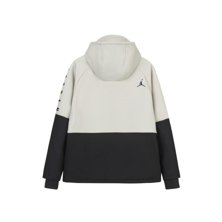 Jordan Jacke Fleece Warm Bequem Hautfreundlich Langarm Kinderjacken Weiß Grau JD2442031GS-001