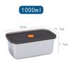 250ML/600ML/1000ML 304 Stainless Steel Bento Lunch Box with Lid Food Containers Fresh-keeping Box Home Leak-Proof Storage Box