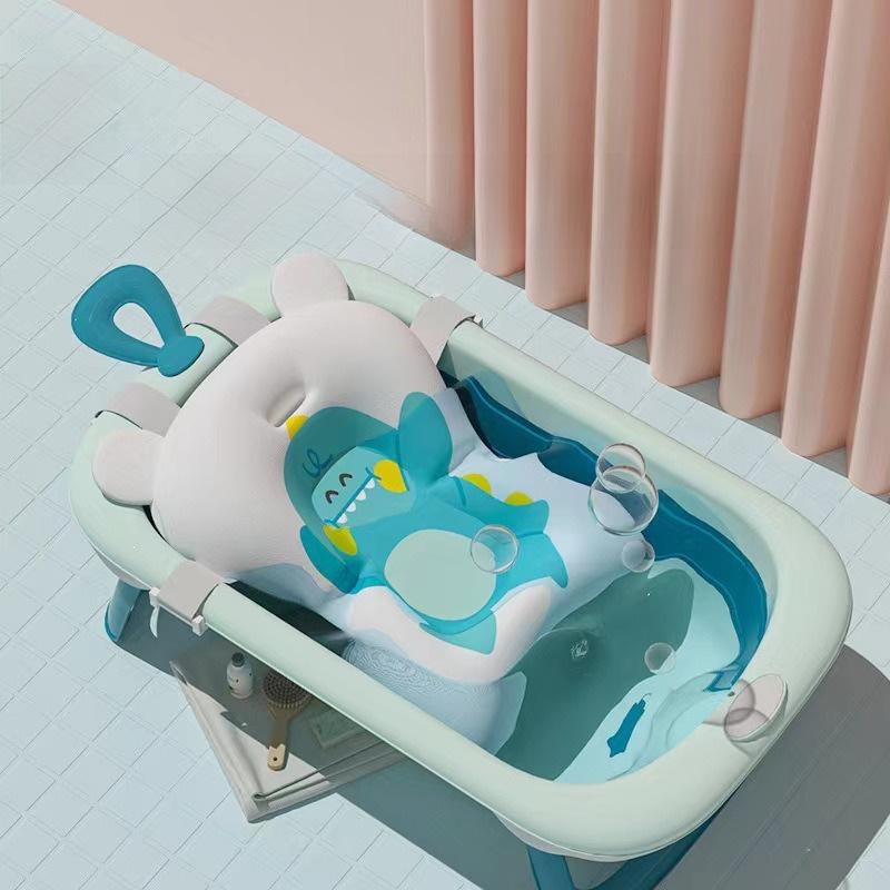 Dinosaur Baby Bath Reclining Support Mat - Newborn Bath Seat & Float