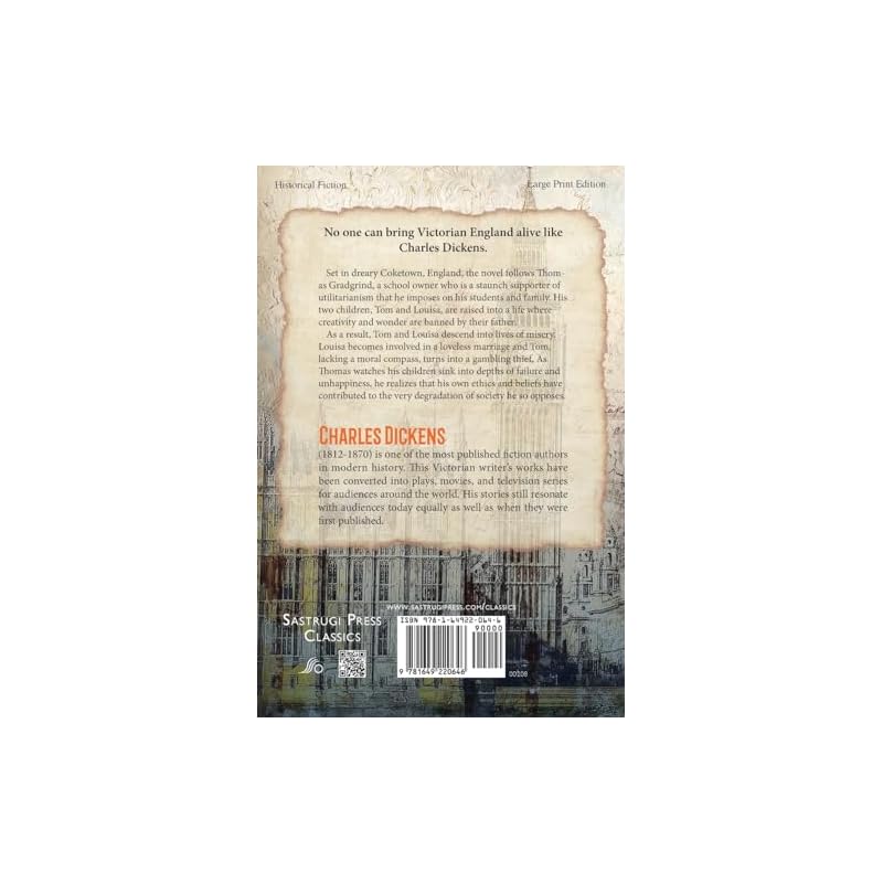Hard Times (Annotated, LARGE PRINT) (Sastrugi Press Large Print Classics)