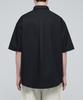 MUSINSA STANDARD Oversized Poplin Short Sleeve Shirt [Black]