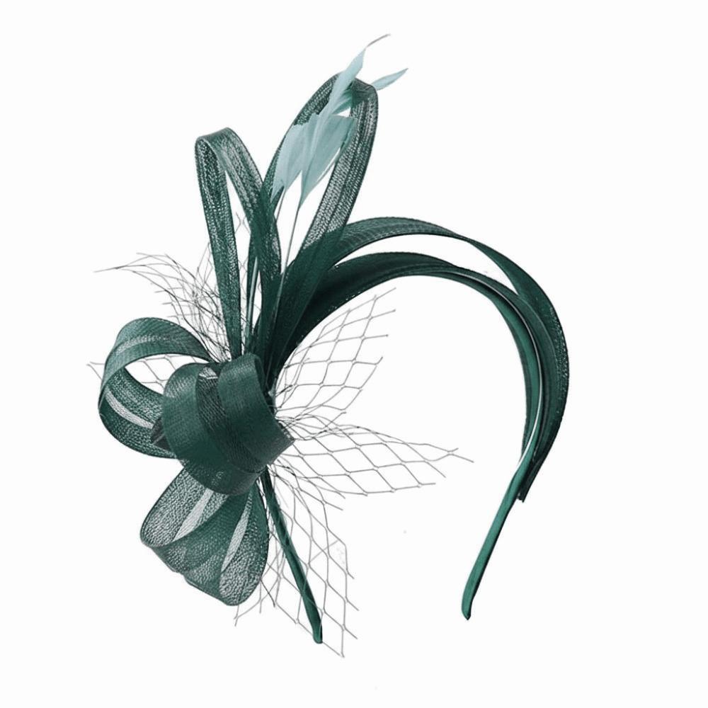 Haarschmuck Feder Netz Stirnband Einfarbige Vintage Elegante Fascinator Haarreif Kopfbedeckung Kreativ