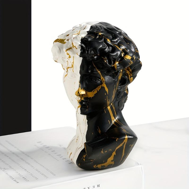 1pc Nordic David Figure Head Resin Sculpture Model Home Ornament Living Room Art Portrait Home Decoration