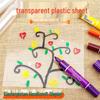 Children's Art Decoration: Transparent Plastic Graffiti Sheets for Kindergarten Walls