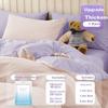 Meilicheng Disposable 4-Piece Bedding Set Disposable Bed Sheet and Duvet Cover Travel Essential Hotel Thickened 4-Piece Bedding Set