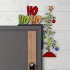 Whimsical Christmas Door Sitter - Wooden Frame Corner Decor for Mirrors, Cabinets & Furniture | Perfect Christmas Decor