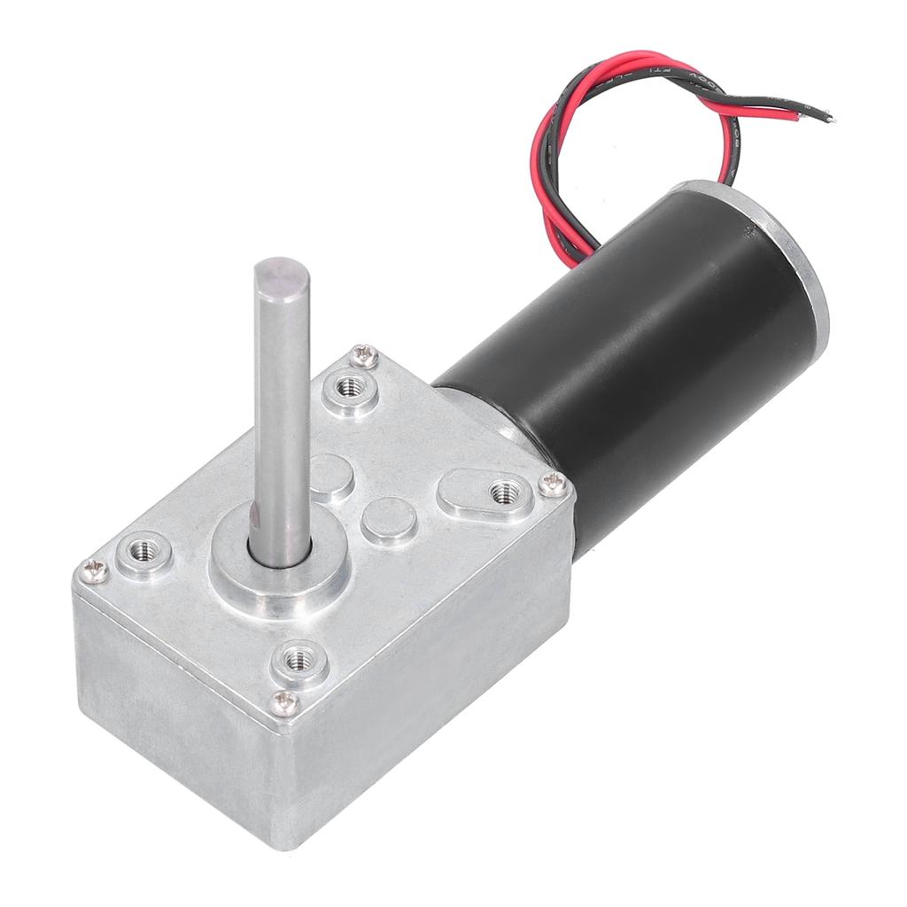 Worm Gear Motor DC Self Locking Mini Speed Reduction Electric Gear Box Reducer EngineDC12V 80RPM