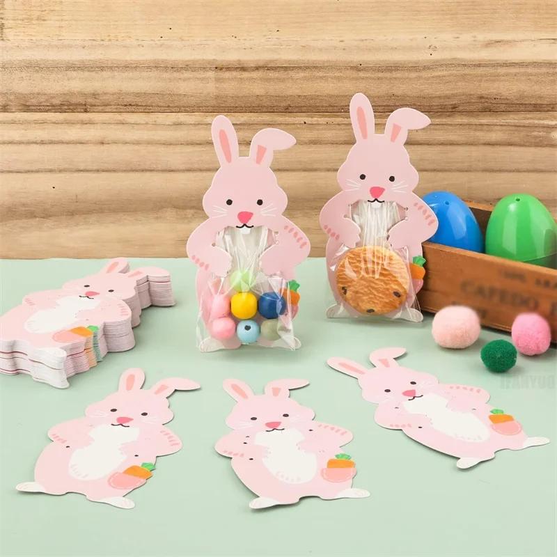 20/10Pcs Easter Rabbit Candy Bags Paper Cookie Candy Box Gift Packing Boxes Birthday Party Decor Supplies Easter Party Decor