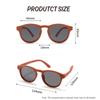 Kids Round Polarized Sunglasses for Boys Girls TPEE Unbreakable Flexible Frame UV400 Protection Age 3-10