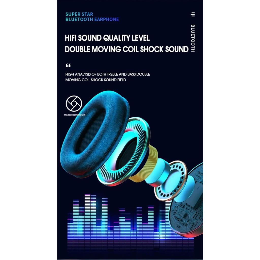 Foldable Bluetooth Headsets  Wireless Headphones with Mic Stereo Earphone Support TF Card FM for Xiaomi Iphone Sumsamg Phone