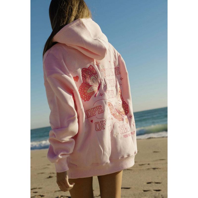 Hopeful Dreams Drop Shoulder Ribbed Hoodie
