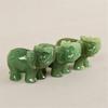 Elephant Statue Natural Crystal Healing Rose Quartz Black Stone Jade Craft Home Decoration Christmas Gift Animal Statue Stone