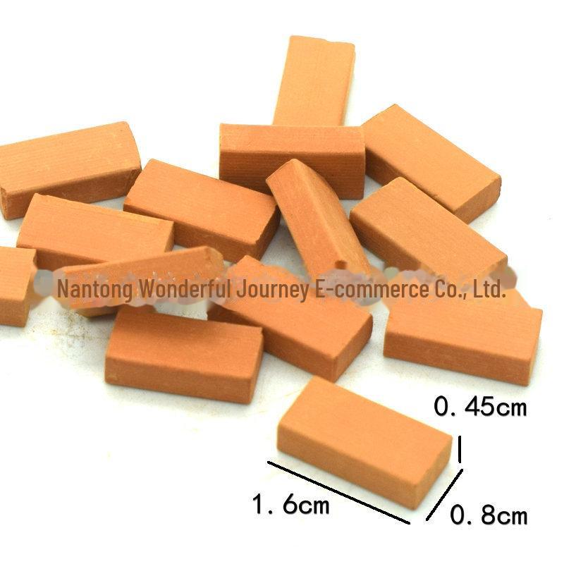 1:Kit de bricolaj cu 16 case de cărămidă în miniatură pentru copii