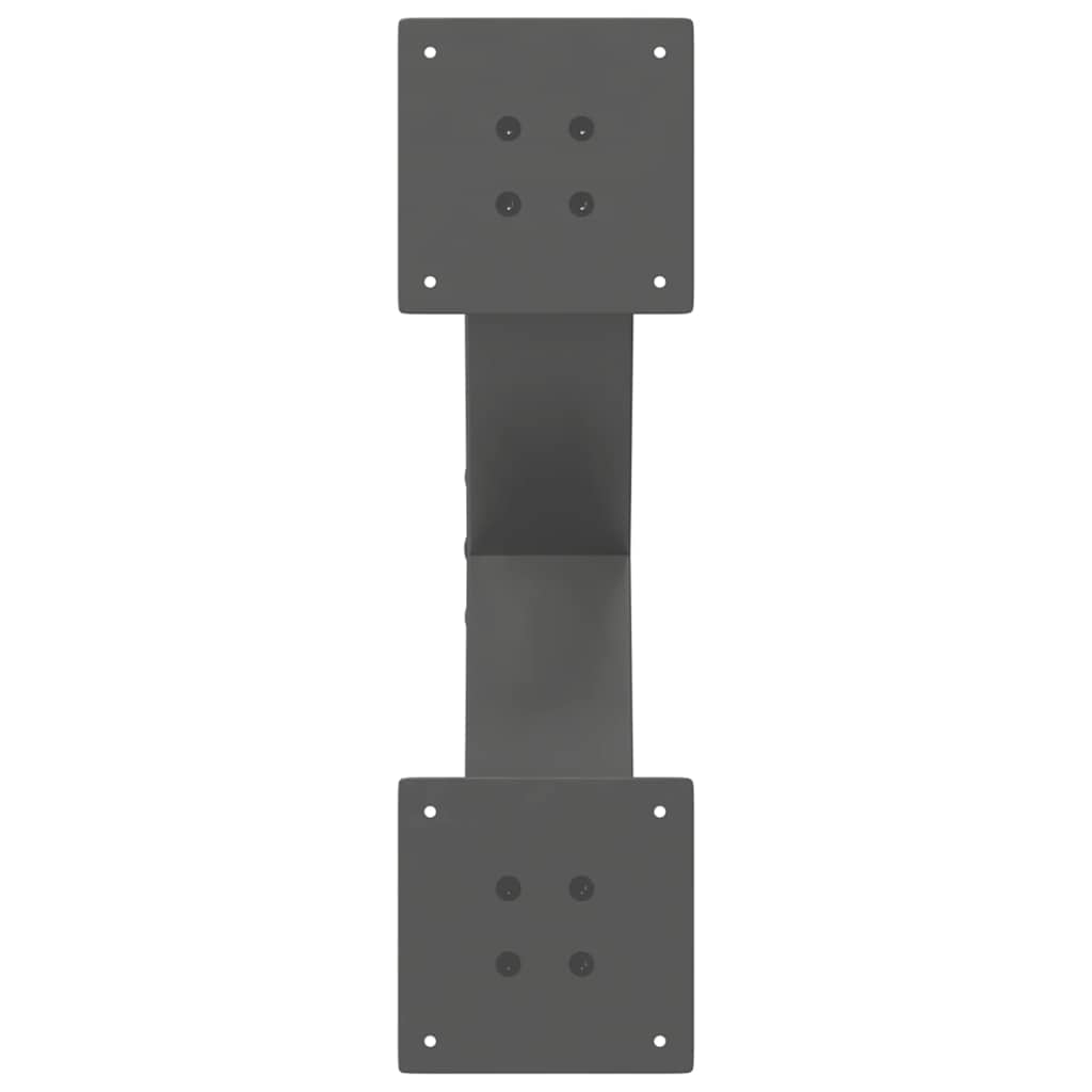 Vidaxl Coffee Table Legs, 2 Pcs, Anthracite, 50X(30-31) Cm, Steel