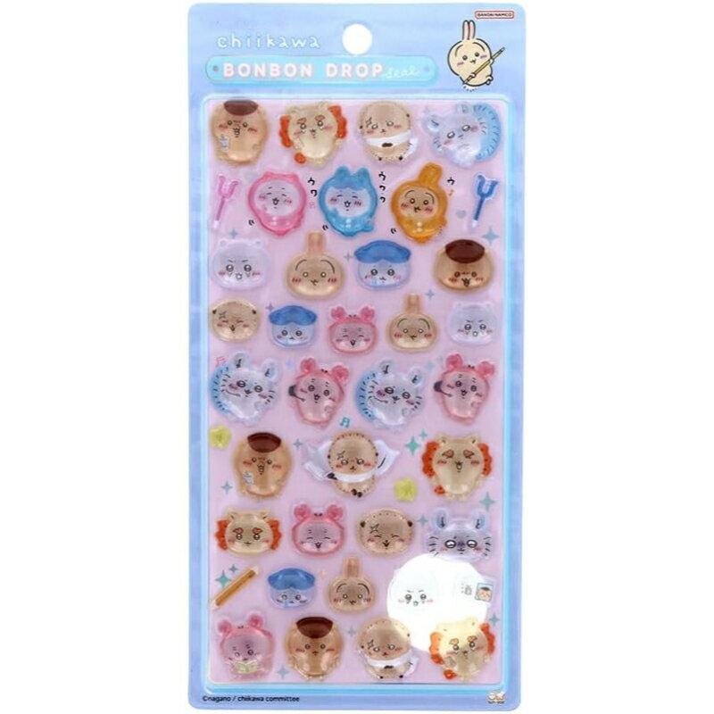 Sunstar Bungu Chiikawa Goods Bonbon Drop Seal Everyone Pose Decoration Notebook Stationery Character Kids Children Girls Boys Adults Birthday Gift