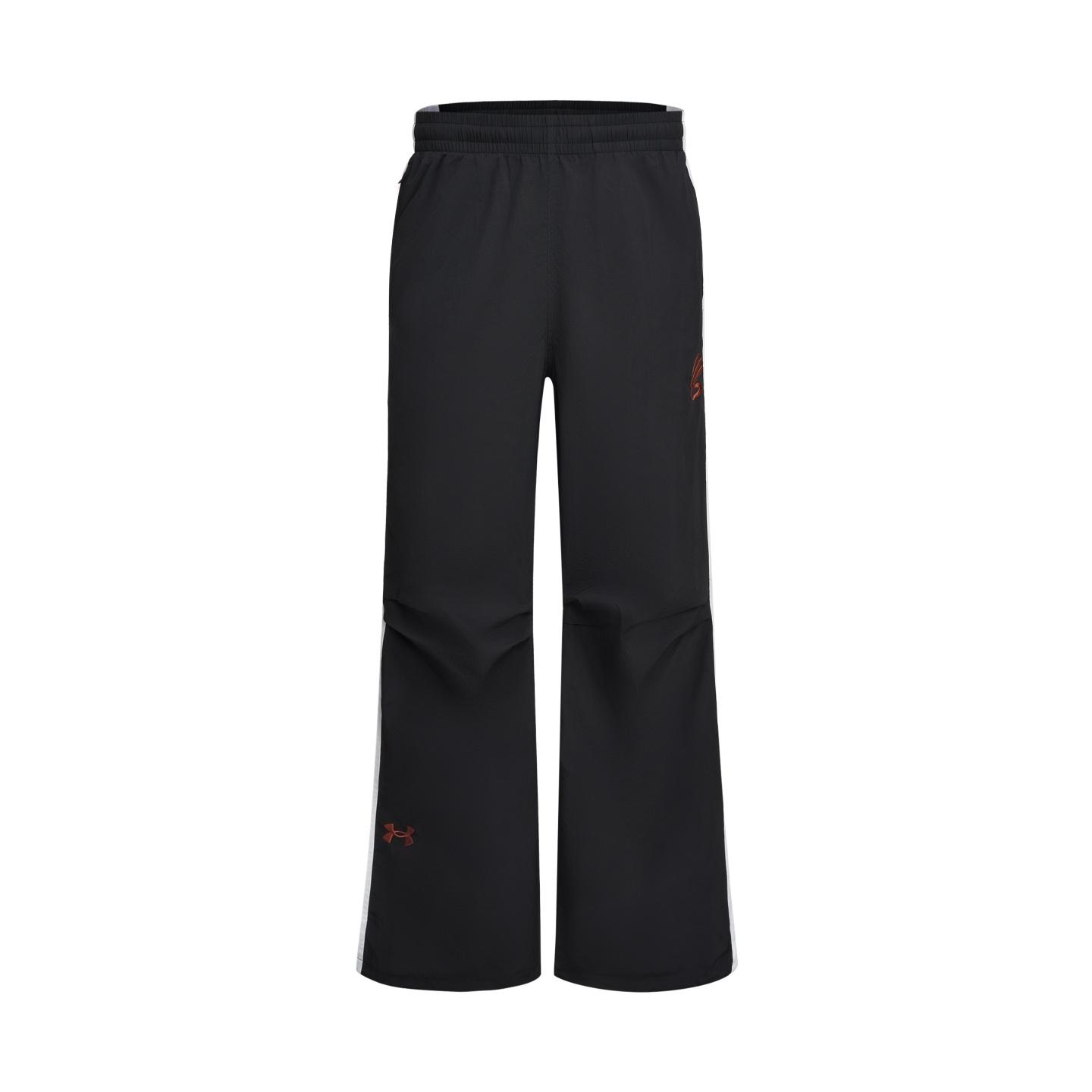 

Under Armour Curry SS26 Woven Basketball Fitness Fashion Versatile Retro American Wide Leg Flared Sports Long Pants Men bottoms Black 6014303-001 3XL