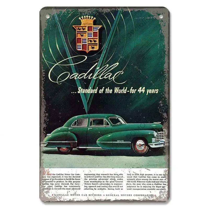 Vintage Dad's Car Bus Poster Retro Metal Plaque Signs Grand Prix Automobile Metal Tin Plate Garage Bar Pub Club Home Wall Decor
