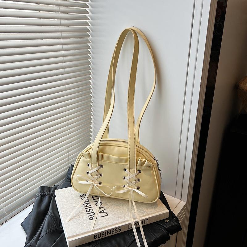 

Ballet style bag women s new popular versatile shoulder bag high-end niche design pillow bag жёлтый