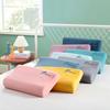 Latexový zimní termo povlak na polštář Baby sametově praný dětský polštář na polštář Memory Povlak na polštář vyšívaný jednobarevný plyšový polštář