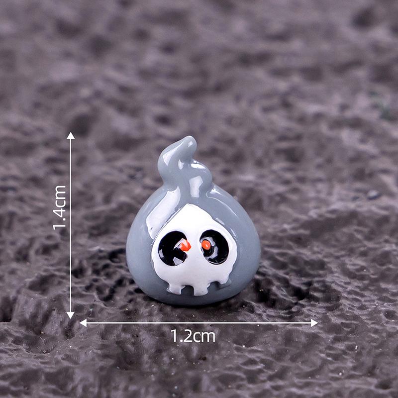 

Мини-украшение на Хэллоуин, мультяшная летучая мышь, тыква, привидение, фигурка, микропейзаж, интерьер автомобиля, украшение для домашнего рабочего стола