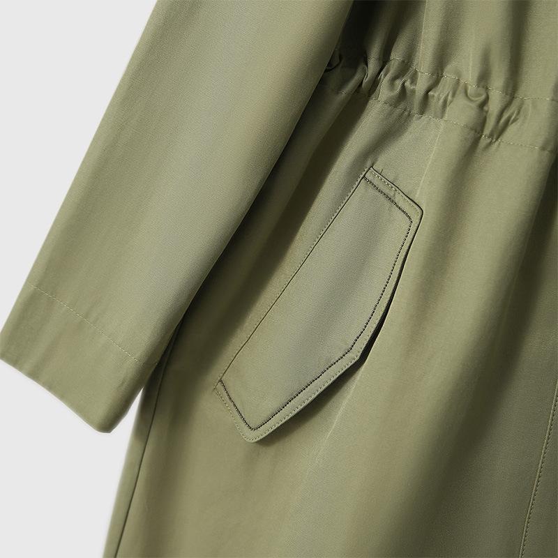 Drop Trench Coat Spring and Autumn Fashion Coat Women's Women's Medium and Long Women's Clothing New