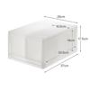 MUJI Polypropylene Small Item Storage 2 83831813 Case, Large, Drawers,
