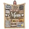 Mom Blanket Anniversary Birthday Gift Mother Daughter Son Present 50x60 Inch