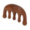 Head Massage Comb Sandalwood Gua Sha Scraping Wide Tooth Massage Comb for Head Neck Hands
