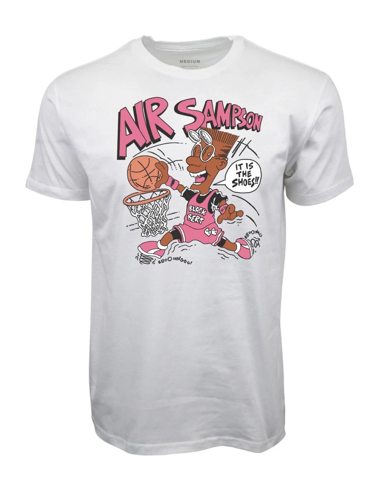 Unisex Adult Casual Graphic 90s AIR SAMPSON   BERT  T-SHIRT Shirt S