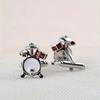 2pcs Unique Drum-Shaped Cufflinks for Men - Stylish Alloy Accessory, Perfect Gift Idea, Drum Accessories