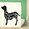 Funny Sausage Dog Dachshund Shower Curtains For Bathroom, Cartoon Dogs Bath Curtains With Cute Animals Waterproof Machine Wash