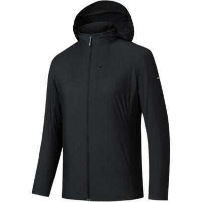 Solid Color Zipper Hooded Breathable Versatile Sports Jacket Men Jackets Black 152520616-4