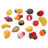 5PCS 3D Lifelike Fruit Miniature Resin Beads Fadeless Color for DIY Bracelet Necklace Jewelry Making Family Craft Activities