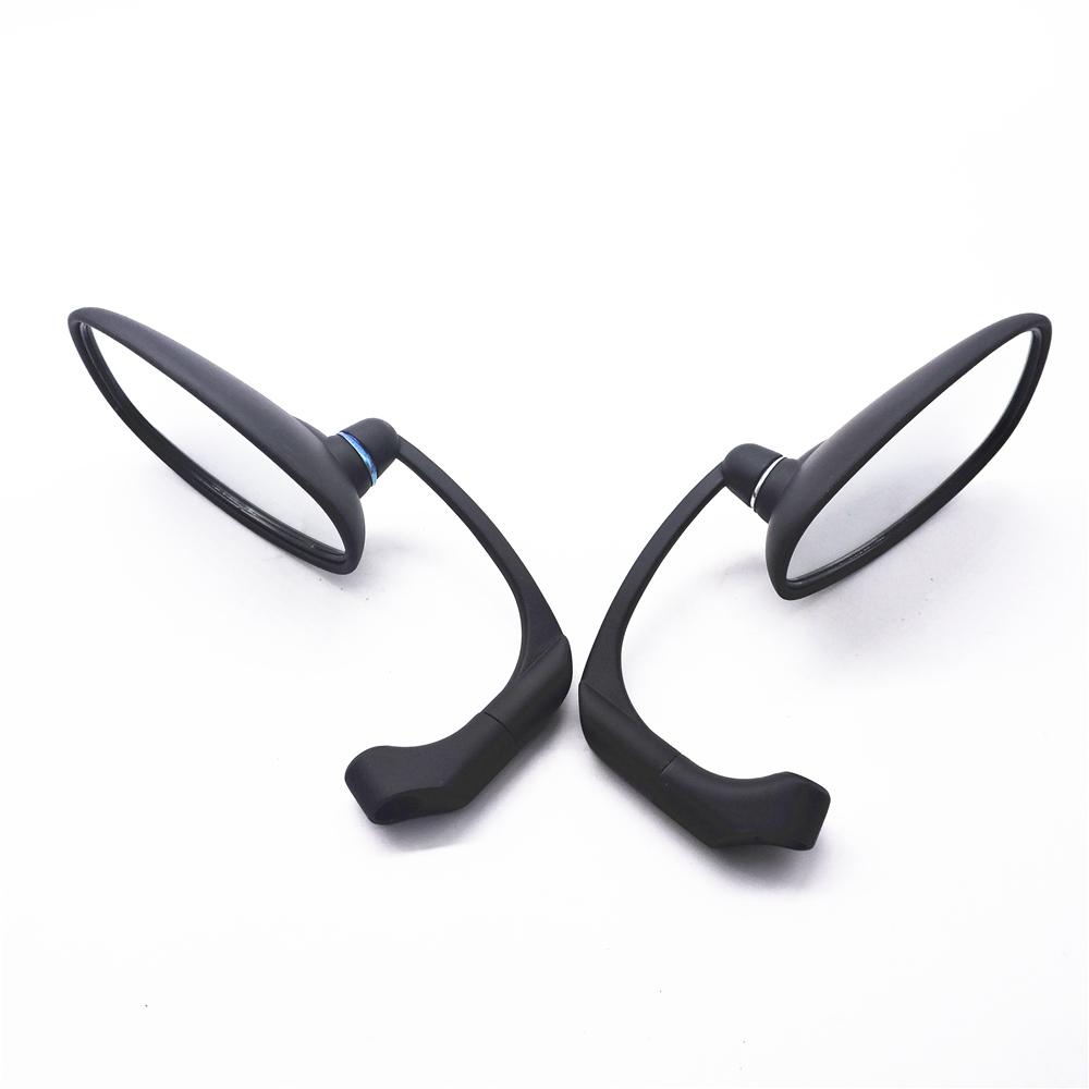 Motorcycle Black Rear Mirror Retro Moto Motorcycles Motorbike Scooters Oval Rearview Mirrors Side View Mirrors Cafe