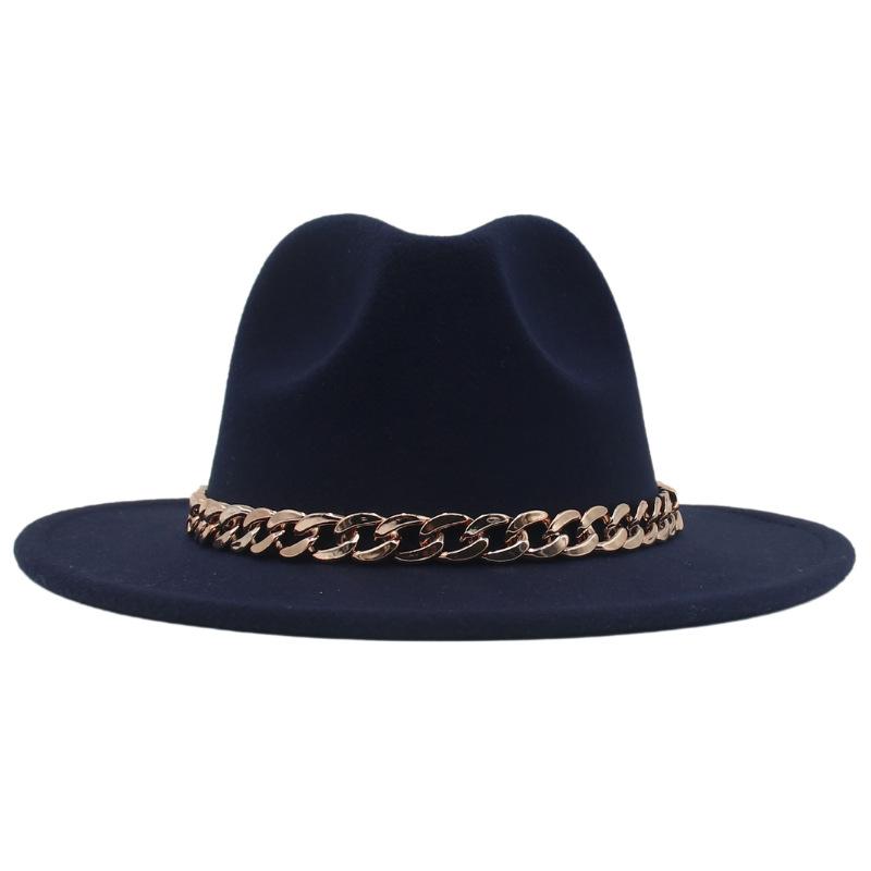 Acrylic Chain Men'S And Women'S Multi-Colored Stage Hat Woolen Felt Hat Jazz Top Hat Hat