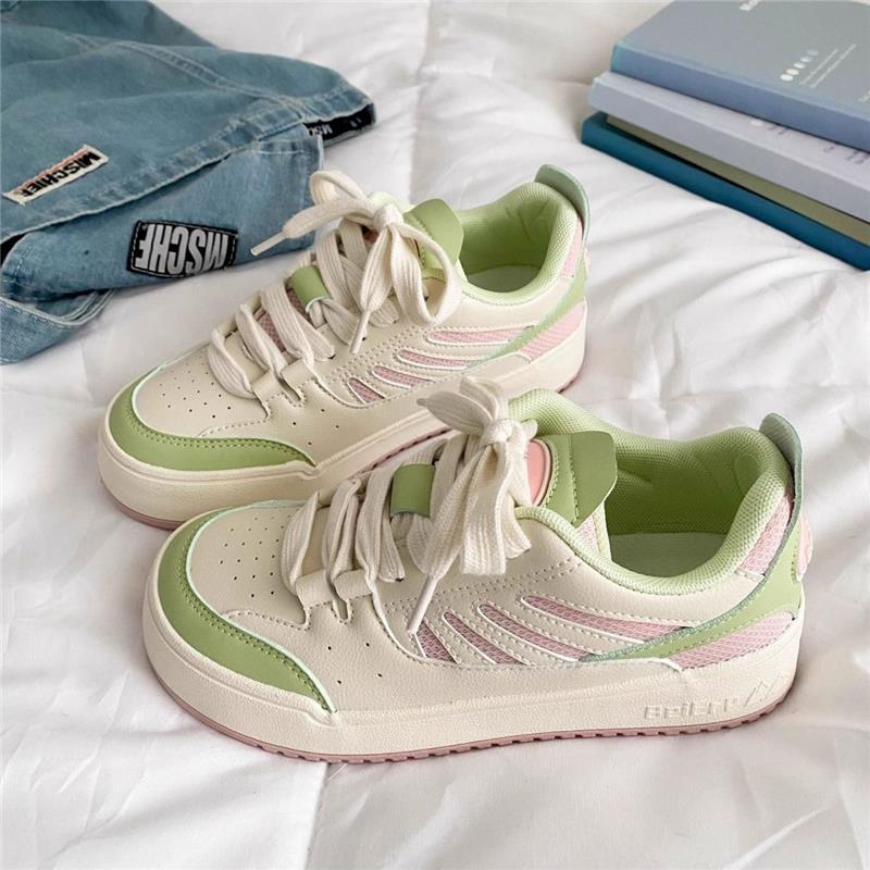 Niche retro bread spring new thick baseplate shoes student casual sports shoes