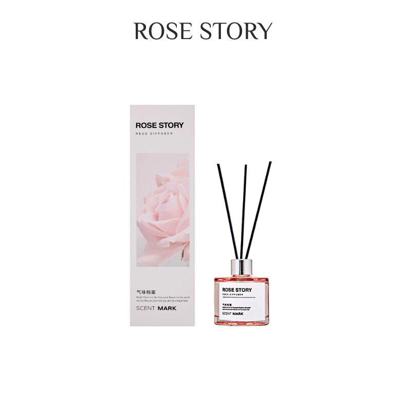 50ml Schilf Diffuser Set Lavendel Jasmin Flasche mit Duftverbreitungsstäbchen Hotel Zuhause Aromatherapie Lufterfrischer Duft