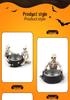 Halloween Resin Candle Holder: Skeleton Ghost Witch Monster Décor