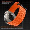 Reinforced I‑Shape Texture Soft Silicone Replacement Watch Band Strap For Apple Watch 38/40/41/42mm