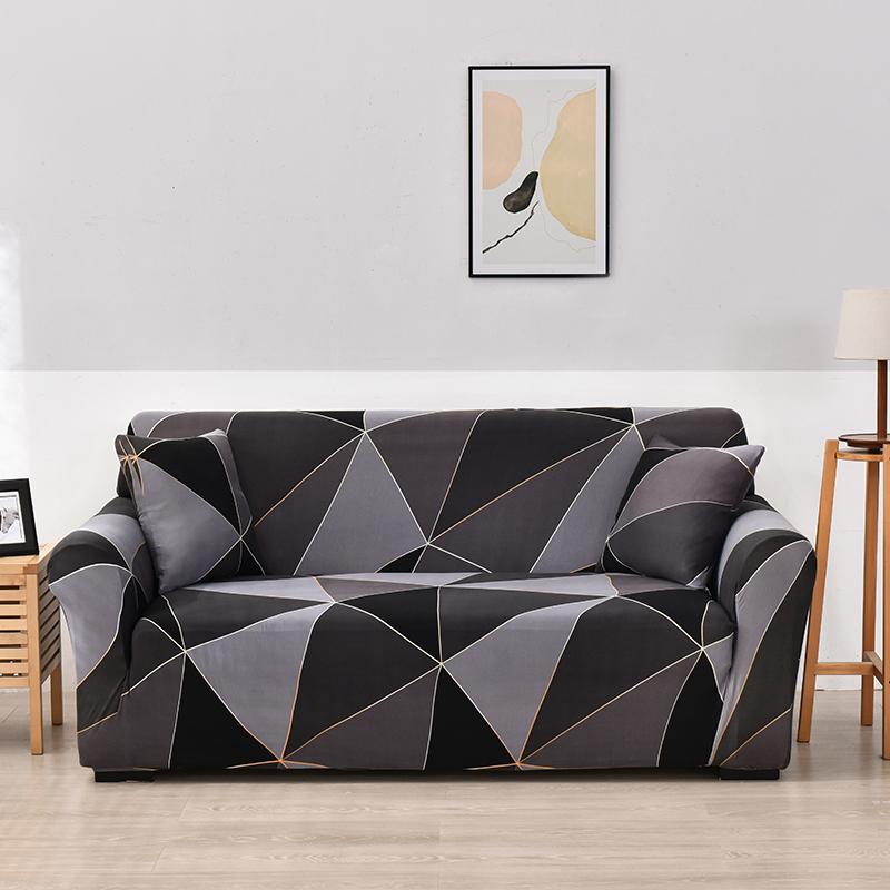 Sofa Cover Geometric Couch Cover Pets Corner L Shaped Chaise Longue Sofa Slipcover 1Pc
