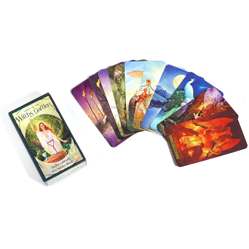 Carte de Tarot Grădina Vrăjitoarei 78 buc Divinație și Mister pentru Jocuri de Petrecere Cărți de Pachet